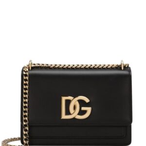 Dolce & Gabbana logo-plaque leather crossbody bag