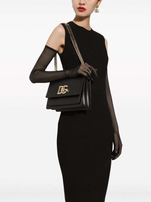Dolce & Gabbana logo-plaque leather crossbody bag - Image 2