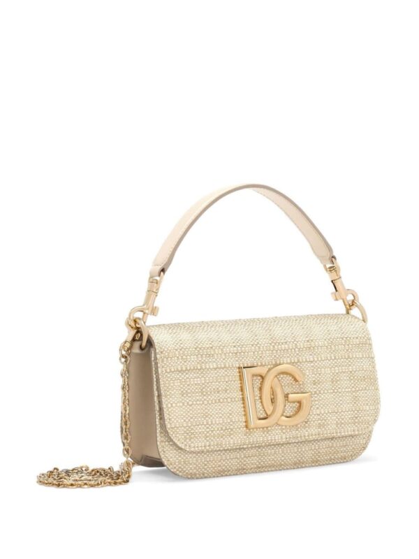 Dolce & Gabbana logo-plaque leather tote bag - Image 4