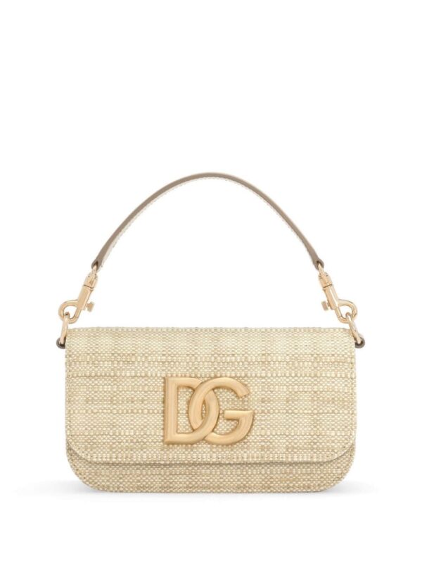 Dolce & Gabbana logo-plaque leather tote bag