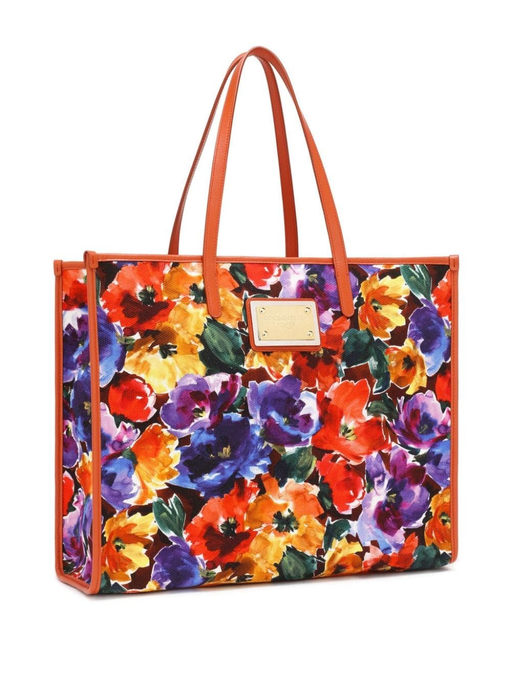 Dolce & Gabbana floral-print cotton-blend shoulder bag - Image 4