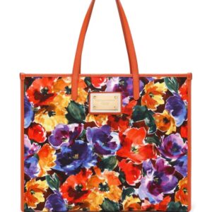 Dolce & Gabbana floral-print cotton-blend shoulder bag