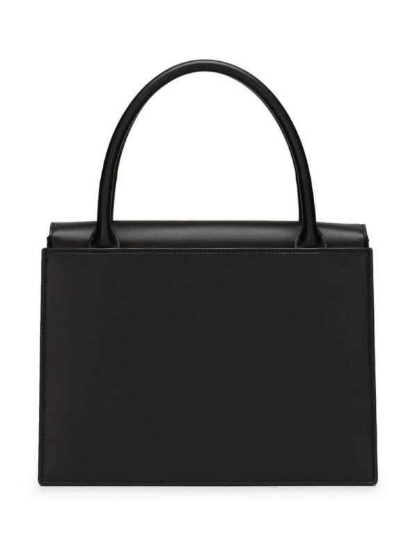 Dolce & Gabbana logo-plaque leather tote bag - Image 3