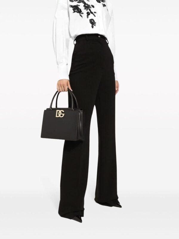 Dolce & Gabbana logo-plaque leather tote bag - Image 2