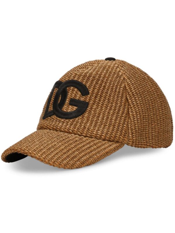 Dolce & Gabbana logo-embroidered interwoven cap