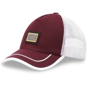 Dolce & Gabbana logo-plaque mesh-panel cap
