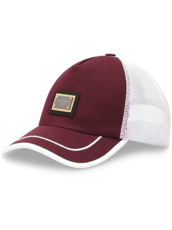 Dolce & Gabbana logo-plaque mesh-panel cap