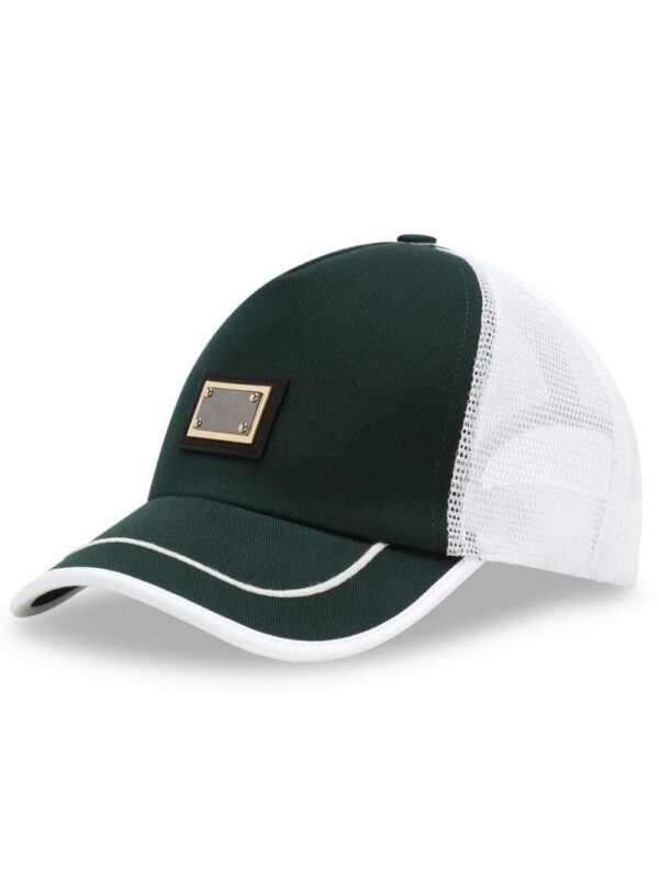 Dolce & Gabbana logo-plaque panelled trucker cap