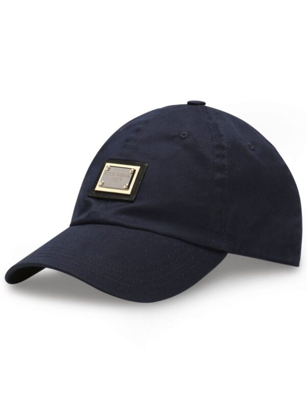 Dolce & Gabbana logo-plaque stretch-cotton baseball cap