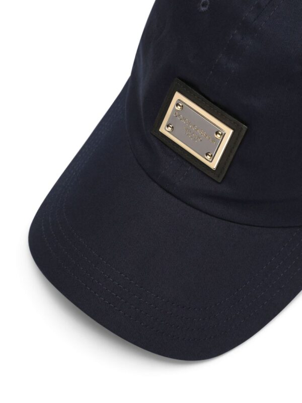 Dolce & Gabbana logo-plaque stretch-cotton baseball cap - Image 2