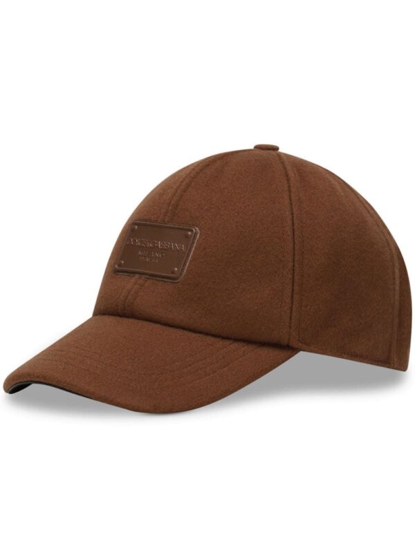 Dolce & Gabbana logo-plaque wool baseball cap