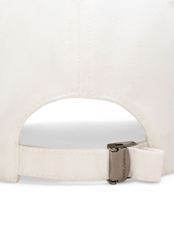 Dolce & Gabbana logo-appliqué cotton cap - Image 3
