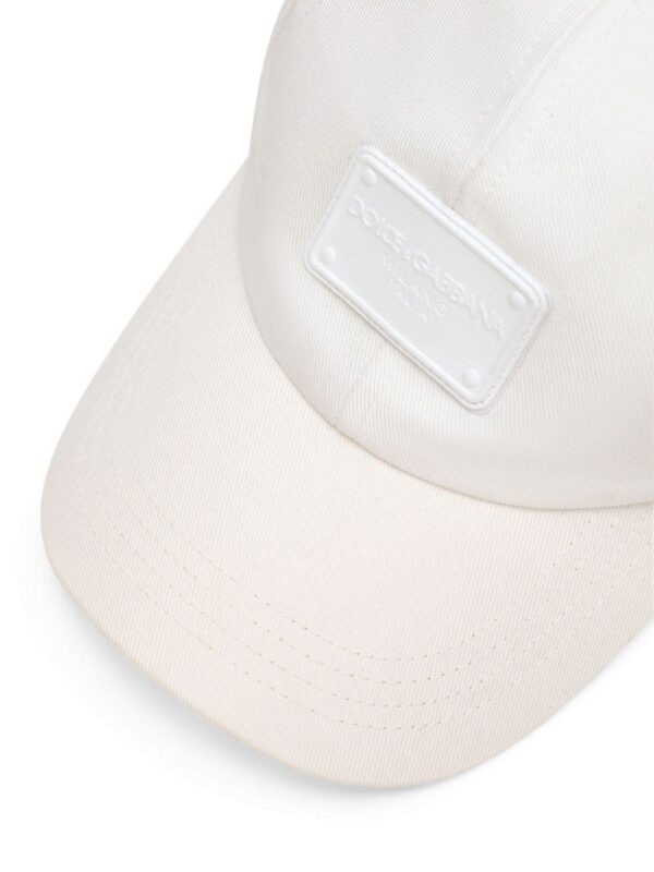 Dolce & Gabbana logo-appliqué cotton cap - Image 2