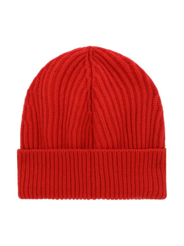 Dolce & Gabbana logo-plaque ribbed beanie hat - Image 2