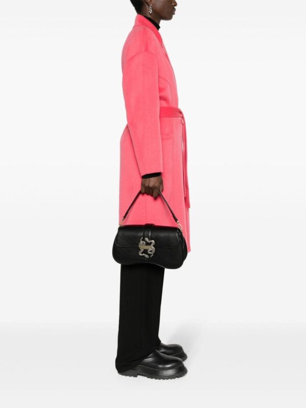 Just Cavalli metallic snake-detail leather crossbody bag - Image 2
