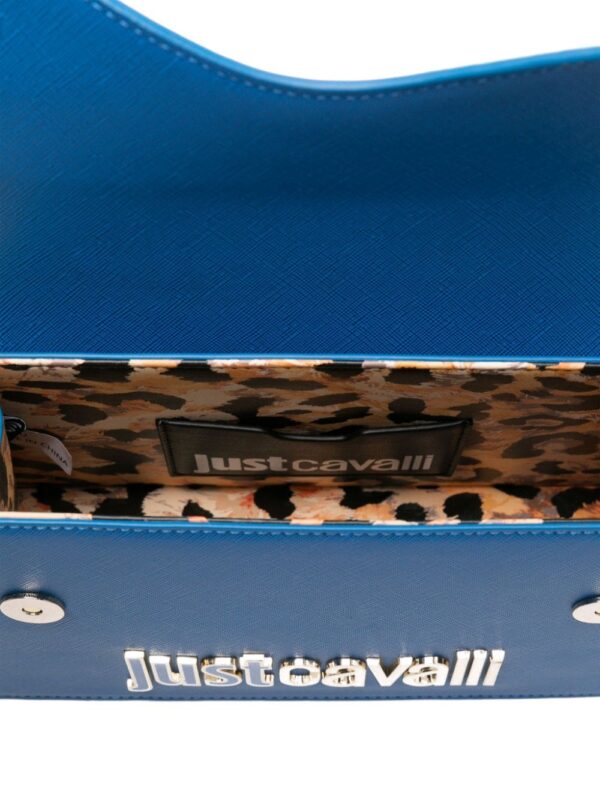 Just Cavalli logo-lettering saffiano-leather tote bag - Image 5