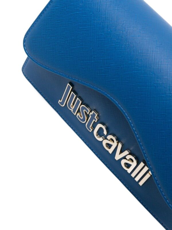 Just Cavalli logo-lettering saffiano-leather tote bag - Image 4