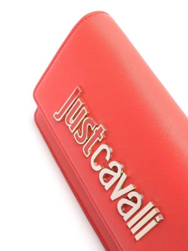 Just Cavalli Range logo-plaque textured crossbody bag - Image 4