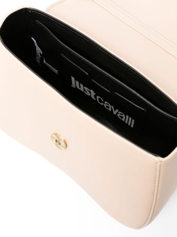 Just Cavalli logo-plaque fux-leather tote bag - Image 5