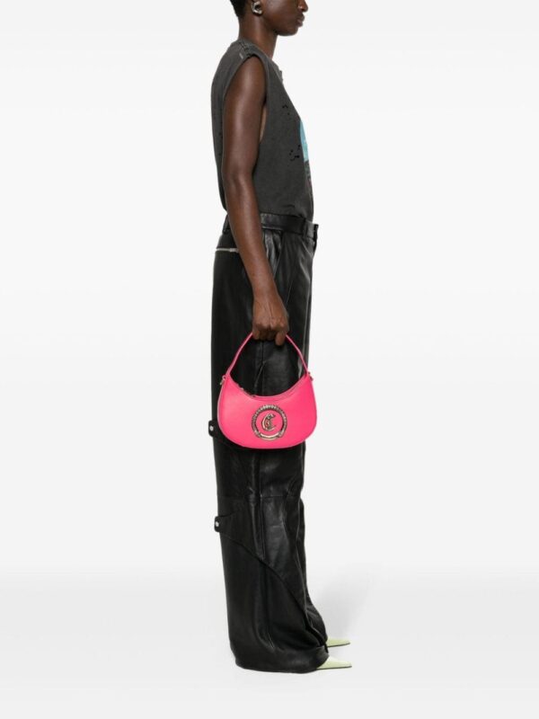 Just Cavalli logo-plaque snake-detail tote bag - Image 2
