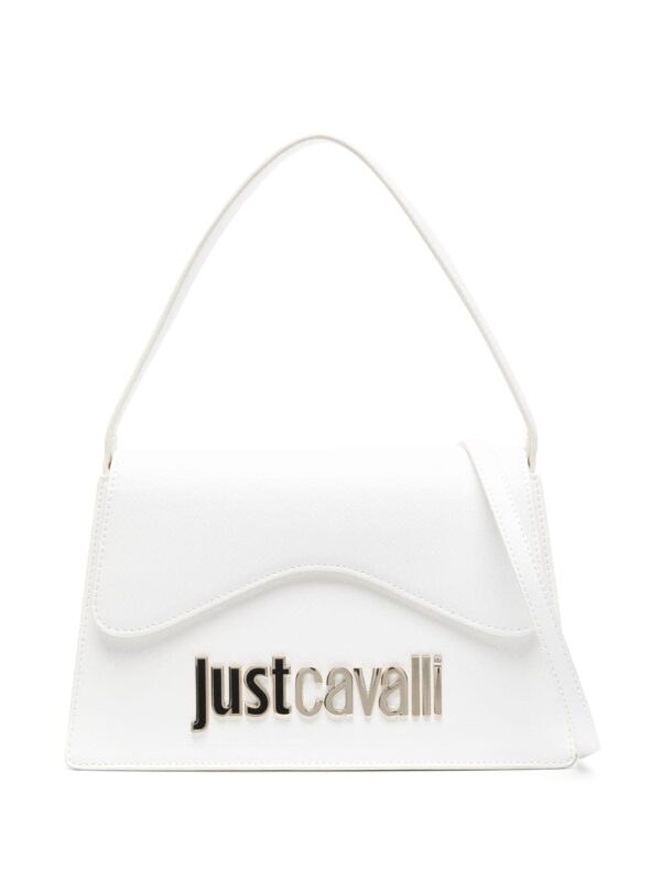 Just Cavalli logo-lettering faux-leather tote bag