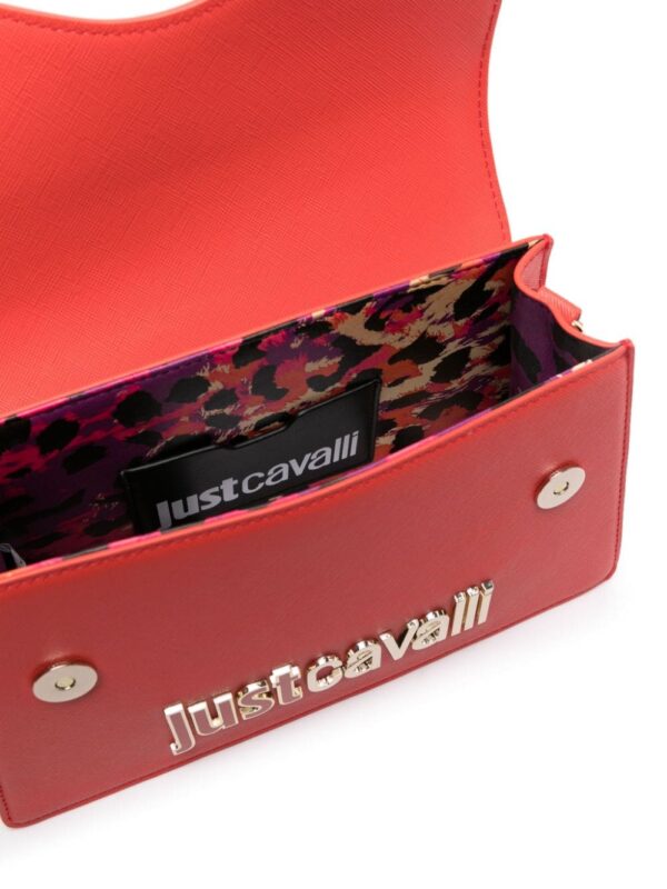 Just Cavalli Range logo-plaque textured tote bag - Image 5