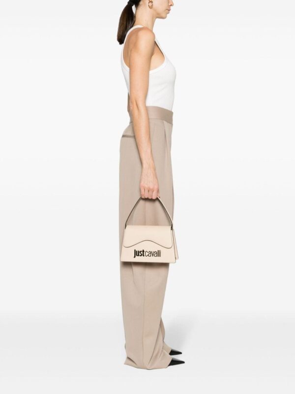 Just Cavalli logo-lettering saffiano-leather tote bag - Image 2