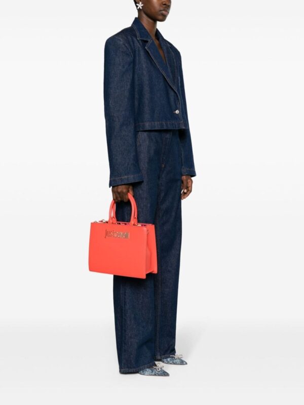 Just Cavalli logo-lettering faux-leather tote bag - Image 2
