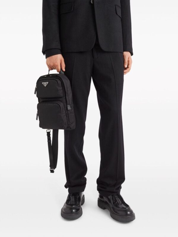 Prada enamel triangle-logo backpack - Image 5