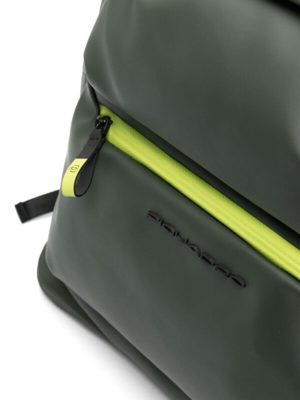 PIQUADRO logo-embossed leather backpack - Image 4