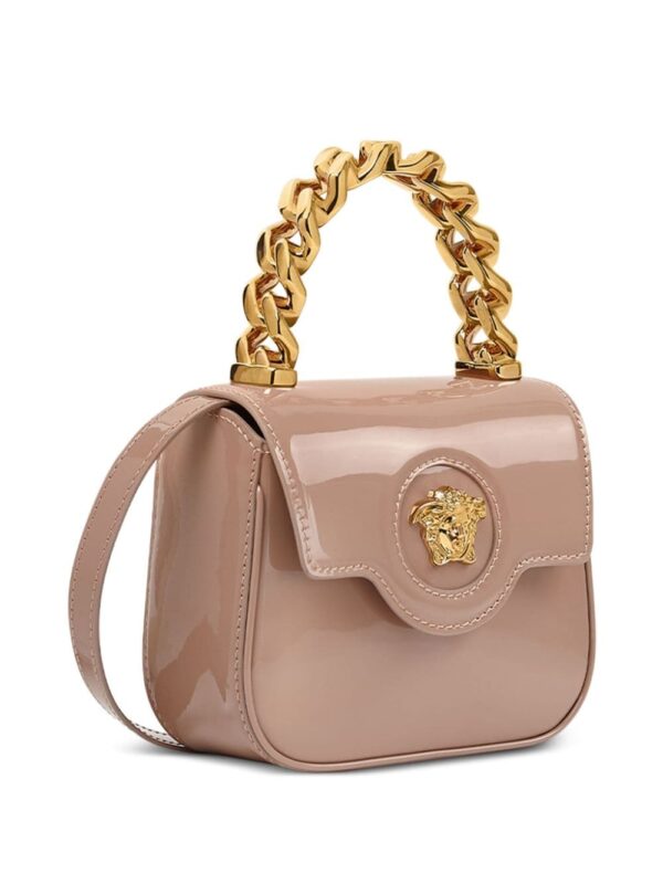 Versace La Medusa patent-finish mini bag - Image 5