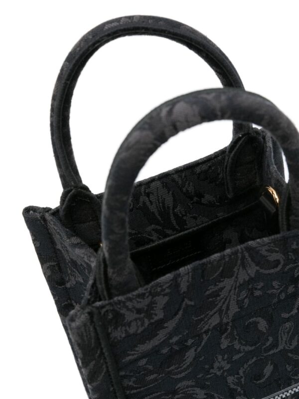 Versace mini Barocco Athena jacquard tote bag - Image 5