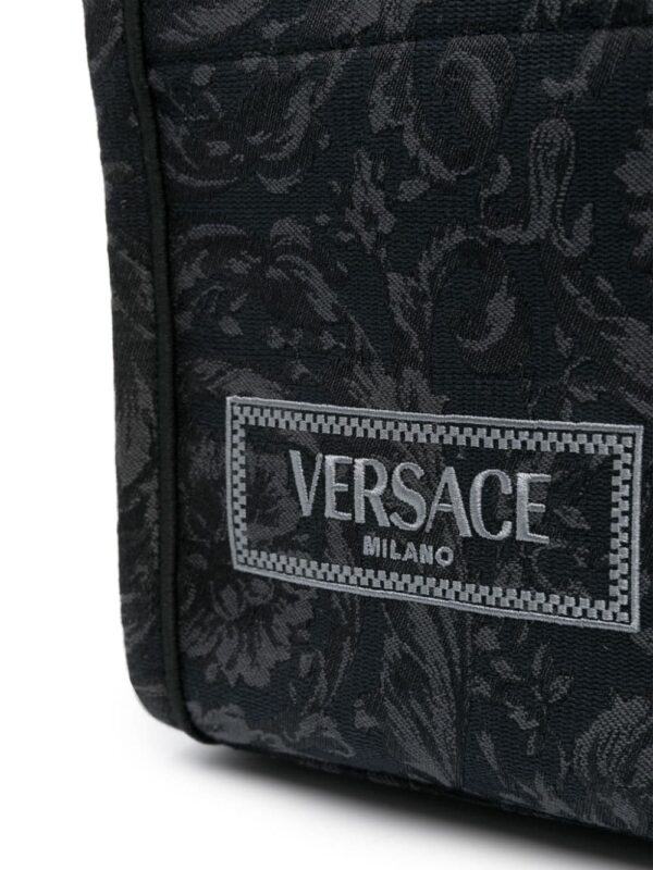 Versace mini Barocco Athena jacquard tote bag - Image 4