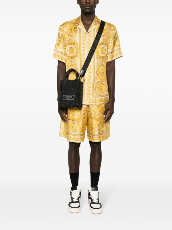 Versace mini Barocco Athena jacquard tote bag - Image 2