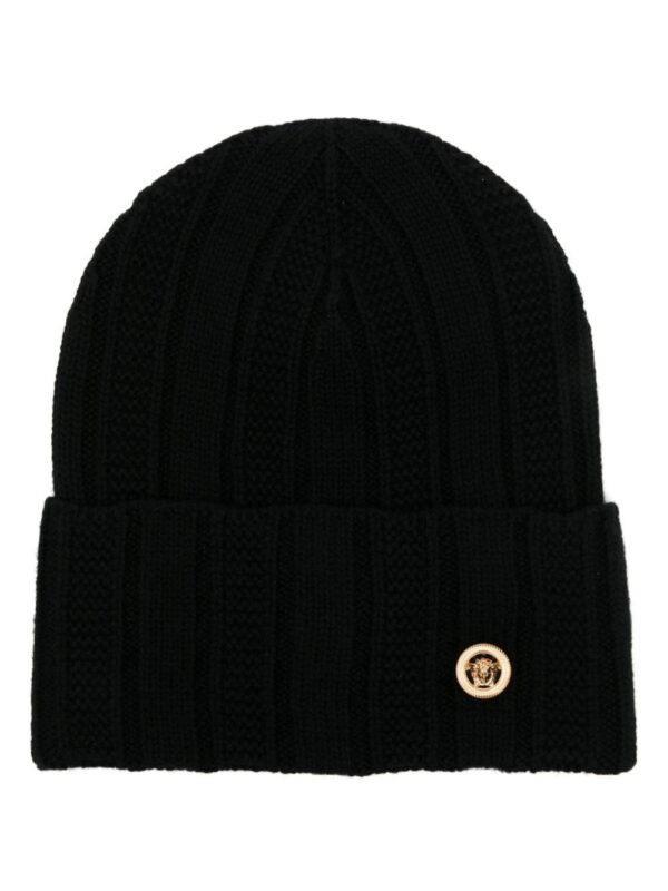 Versace Medusa chunky-knit beanie