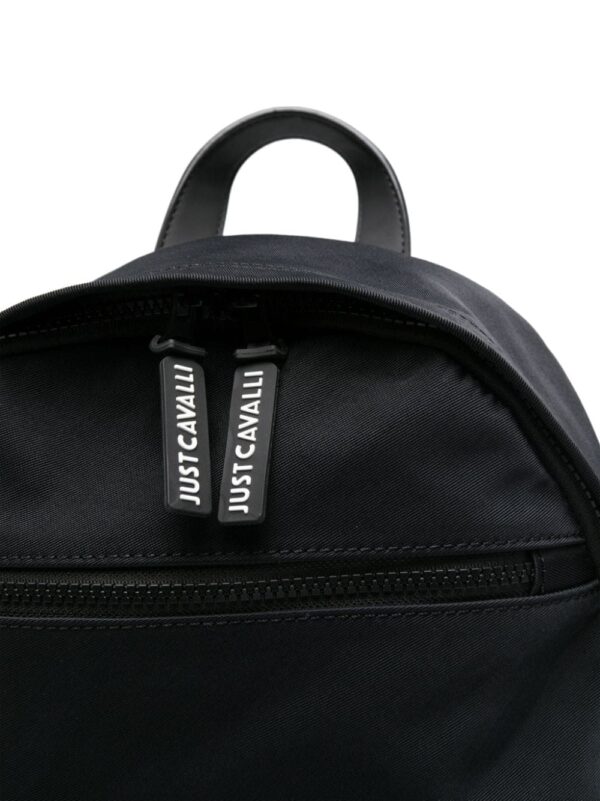 Just Cavalli logo-patch padded backpack - Image 4