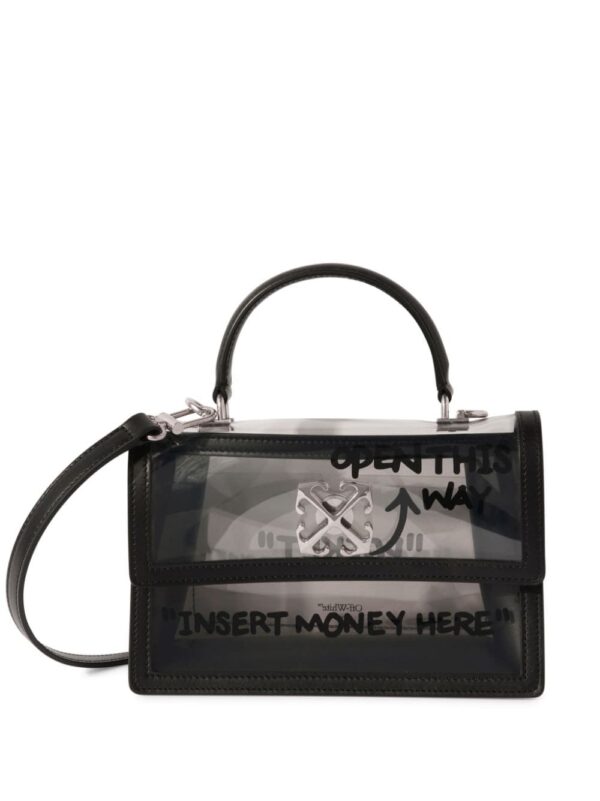 Off-White Jitney 1.4 transparent-design tote bag