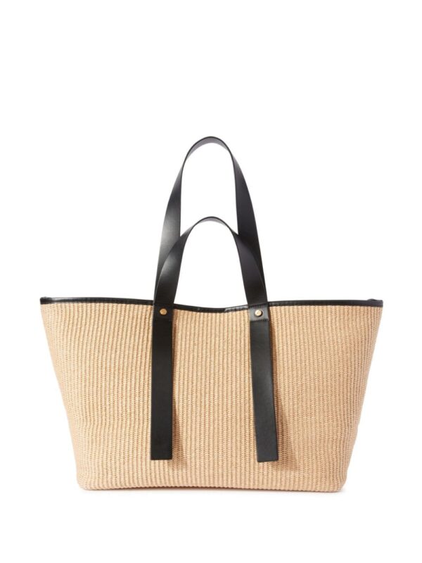Off-White Arrows raffia tote bag - Image 3