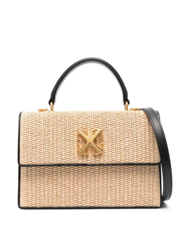 Off-White Jitney 1.4 raffia tote bag