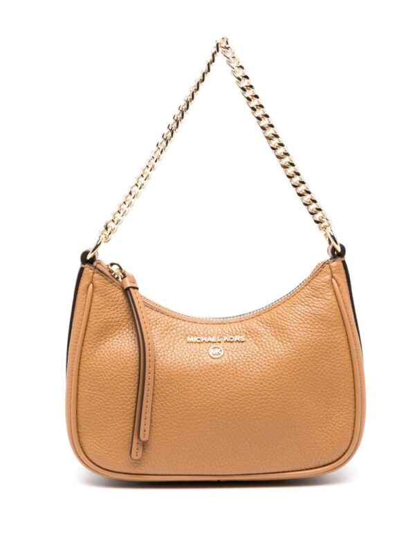 Michael Kors logo-plaque leather shoulder bag