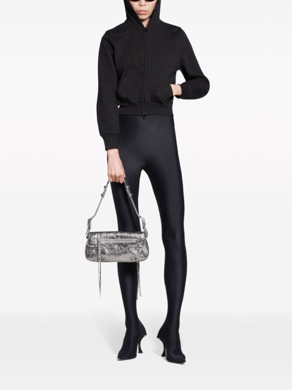 Balenciaga small Le Cagole metallic shoulder bag - Image 2
