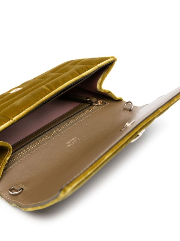 Jimmy Choo Avenue quilted velvet crossbody bag - Image 5