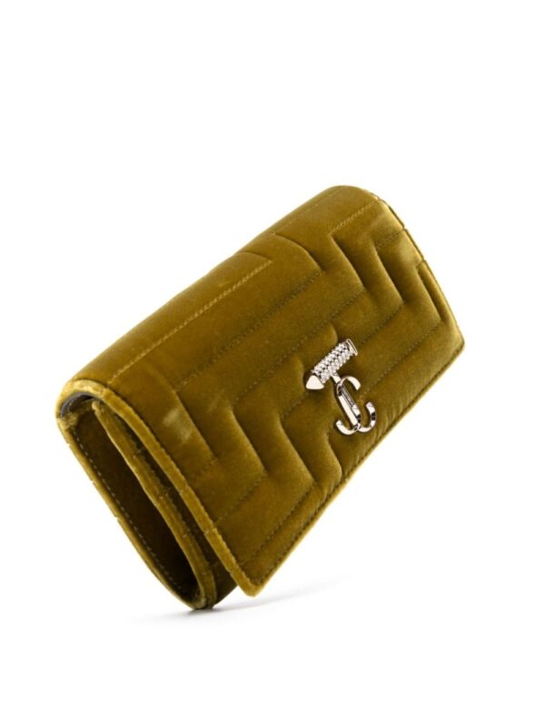 Jimmy Choo Avenue quilted velvet crossbody bag - Image 4