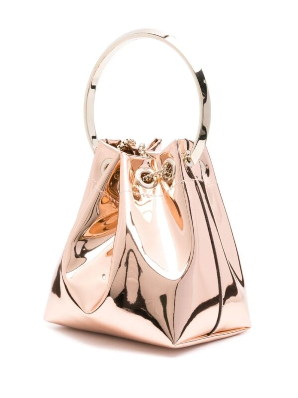 Jimmy Choo Bon Bon patent-finish bucket bag - Image 3