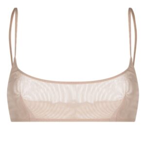 Patrizia Pepe  rhinestone-embellished tulle bra