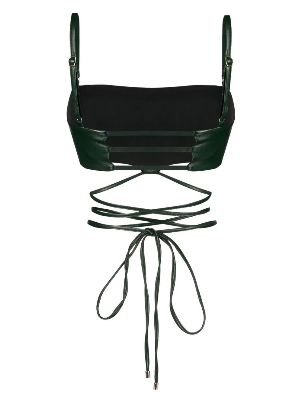 Patrizia Pepe coated-finish bandeau-style bra - Image 2