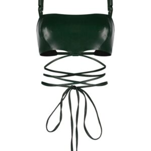 Patrizia Pepe  coated-finish bandeau-style bra