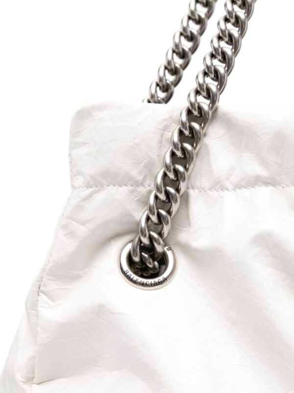 Balenciaga medium Crush leather tote bag - Image 4
