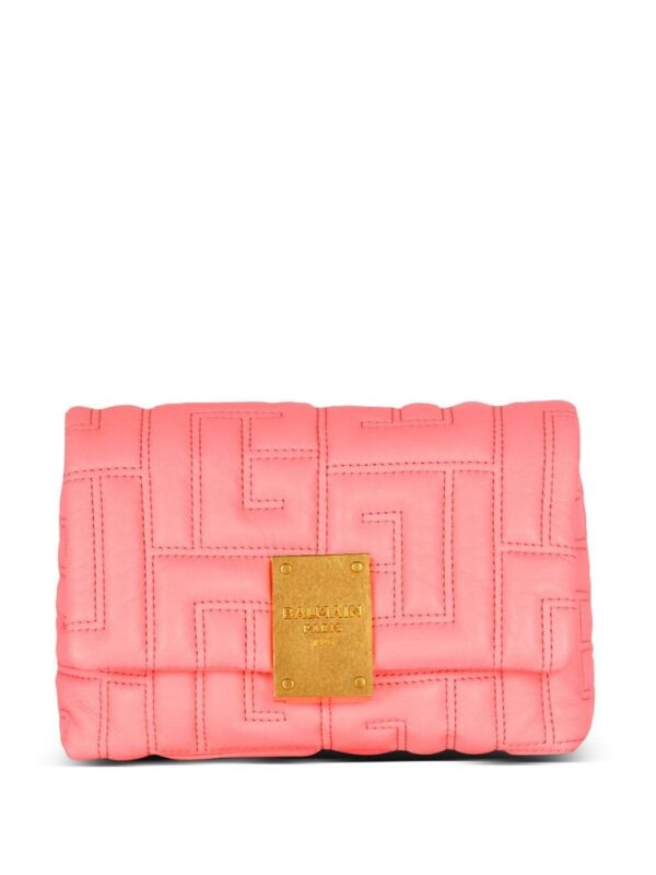 Balmain mini 1945 Soft quilted tote bag