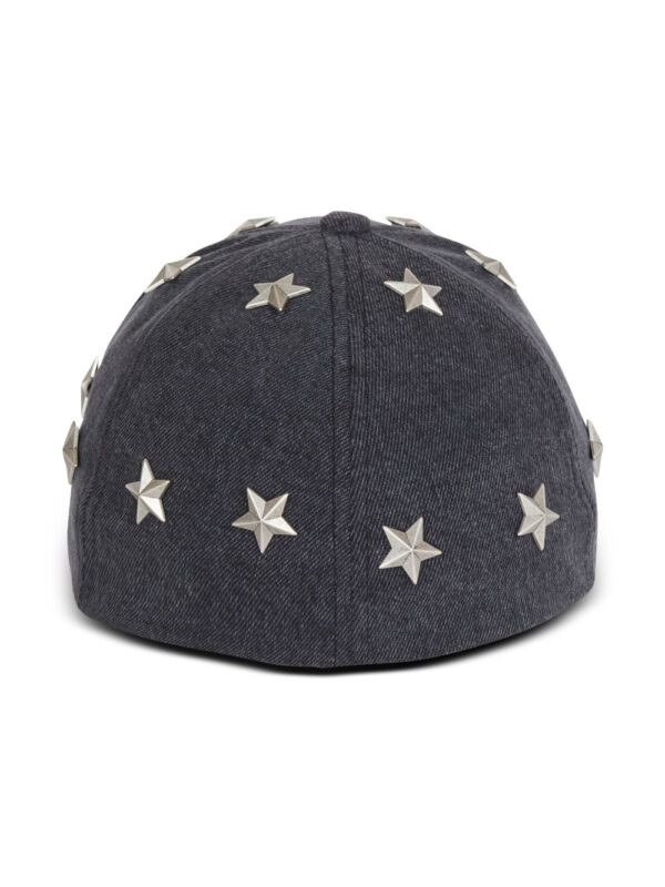 Balmain star-stud denim cap - Image 3